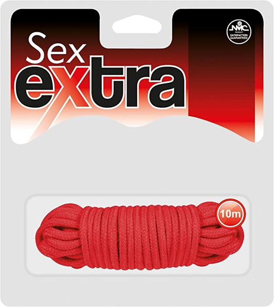 Sex Extra 10 Meter Cotton Rope In Red - Just for you desires