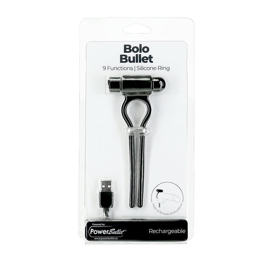 Bolo Adjustable Penis Ring With 2.5"" Mini Power Bullet - Just for you desires