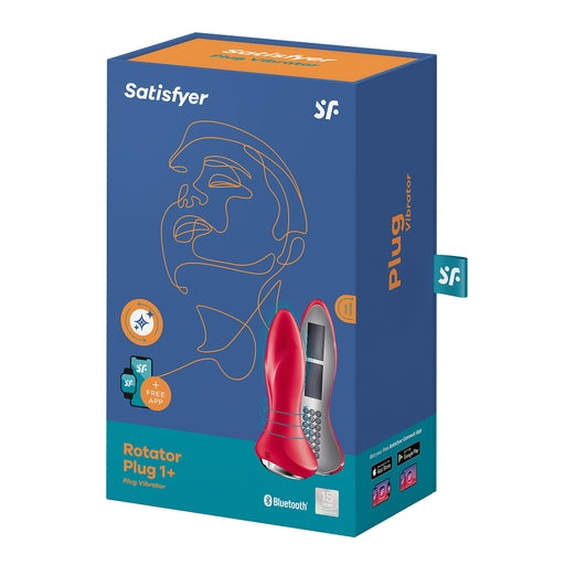 Satisfyer Rotator Plug 1+ Red - Just for you desires