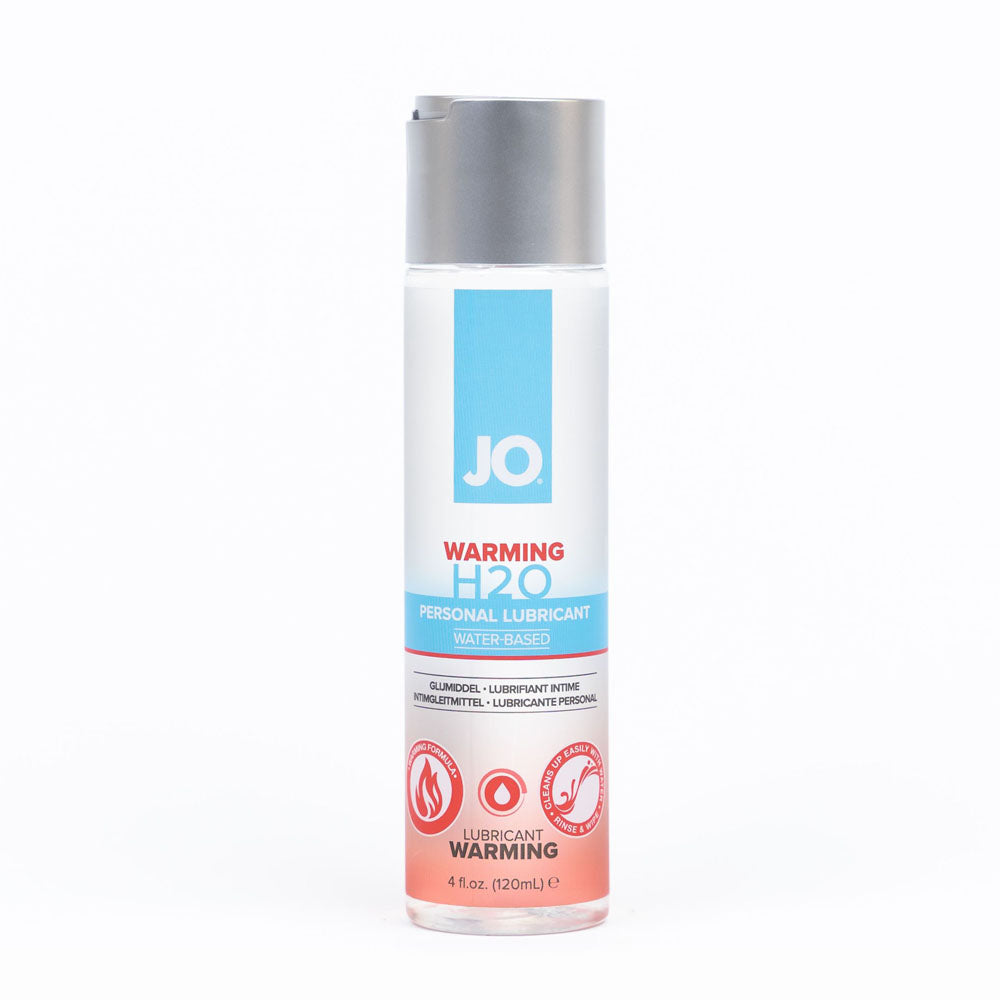 JO H2O Warming Lube - 120 mL - Water Based Warming Lubricant - 120 ml Bottle - Just for you desires