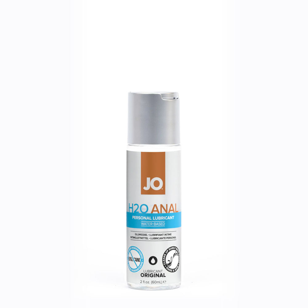 JO H2O Anal Lube - 60 mL - Water Based Anal Lubricant - 60 ml Bottle - Just for you desires