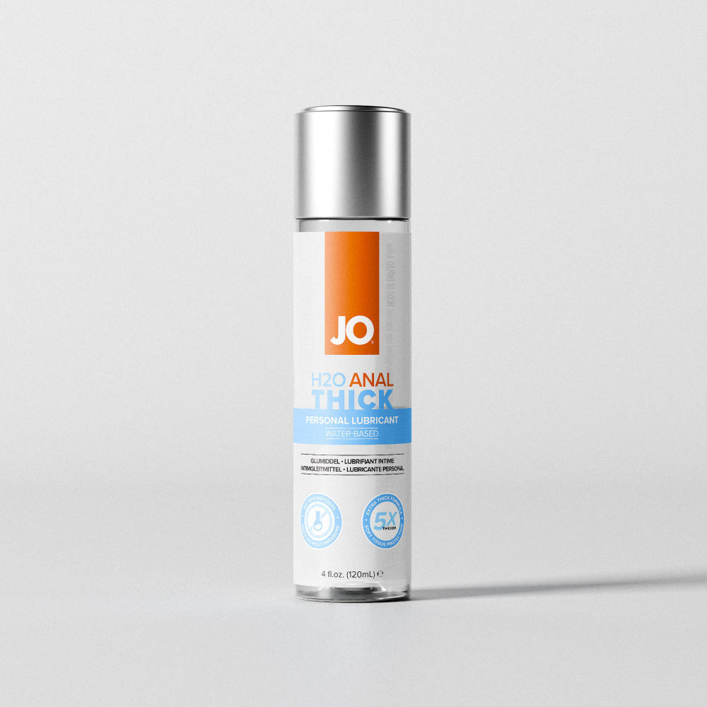 JO H2O Anal Thick Lube - 120 mL - Thick Water Based Anal Lubricant - 120 ml Bottle - Just for you desires