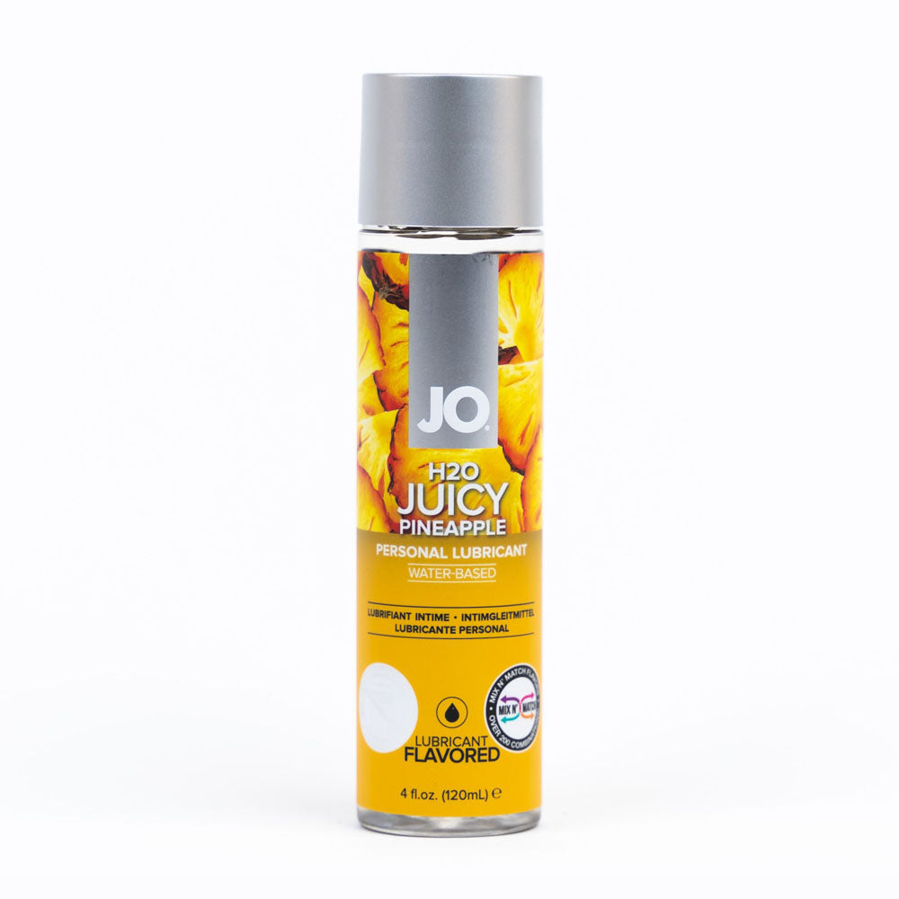 JO H2O Juicy Pineapple Lube - 120 mL - Pineapple Flavoured Water Based Lubricant - 30 ml Bottle - Just for you desires