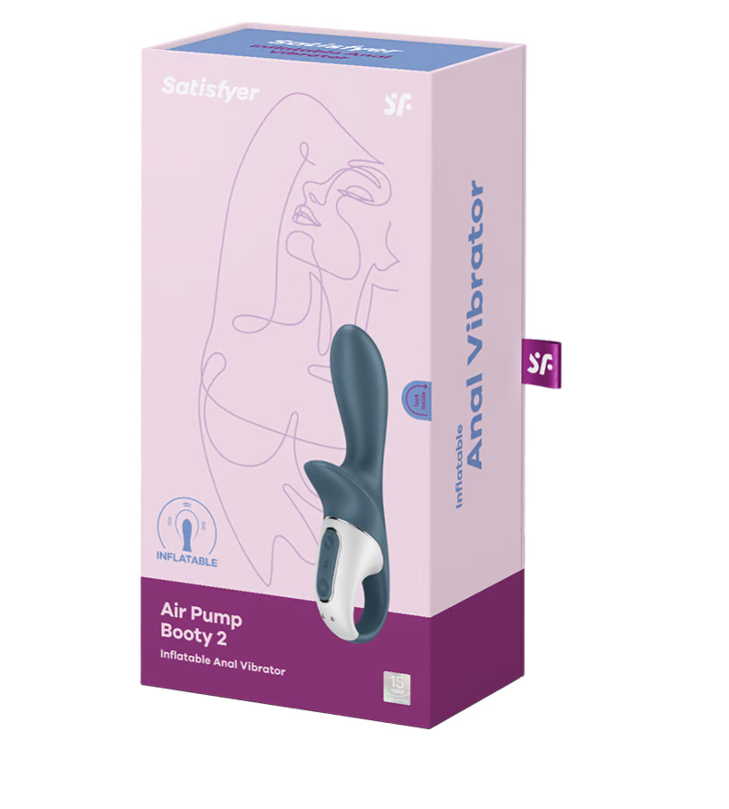 Satisfyer Air Pump Booty 2 Dark Grey - Just for you desires