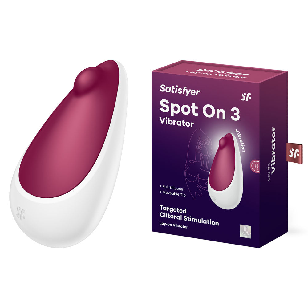 Satisfyer Spot On 3 - Berry USB Rechargeable Stimulator - Just for you desires