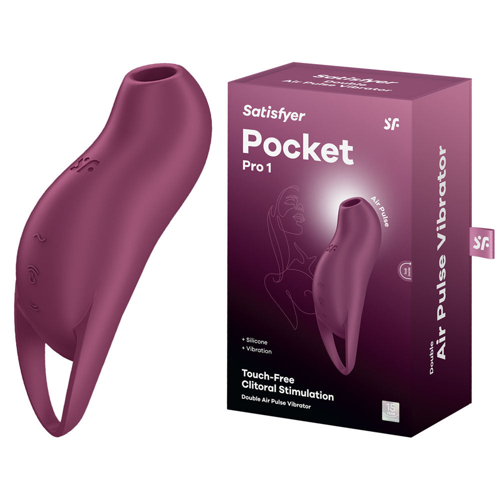 Satisfyer Pocket Pro 1 - Purple - Purple USB Rechargeable Air Pulse Stimulator - Just for you desires