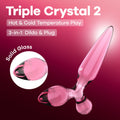 Satisfyer Triple Crystal 2 -  -  Glass 3-in-1 Butt Plug - Just for you desires