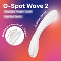 Satisfyer G-Spot Wave 2 -  -  23.6 cm USB Rechargeable Flicking Tip Vibrator - Just for you desires