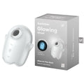 Satisfyer Glowing Ghost - White - Glow in Dark White USB Rechargeable Air Pulse Stimulator - Just for you desires