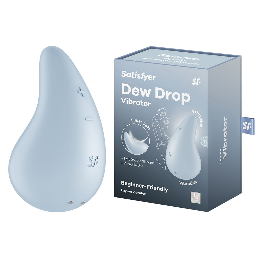 Satisfyer Dew Drop - Light Blue USB Rechargeable Stimulator - Just for you desires