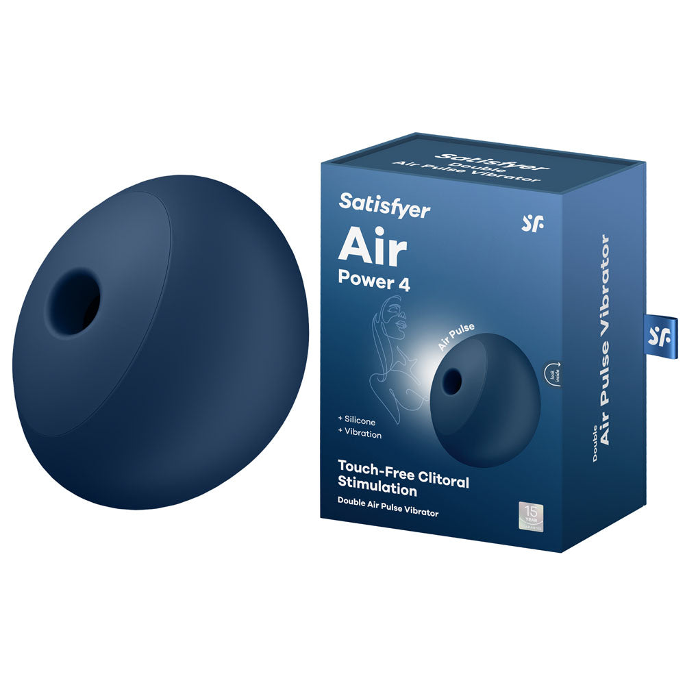 Satisfyer Air Power 4 - Navy USB Rechargeable Air Pulse Stimulator - Just for you desires