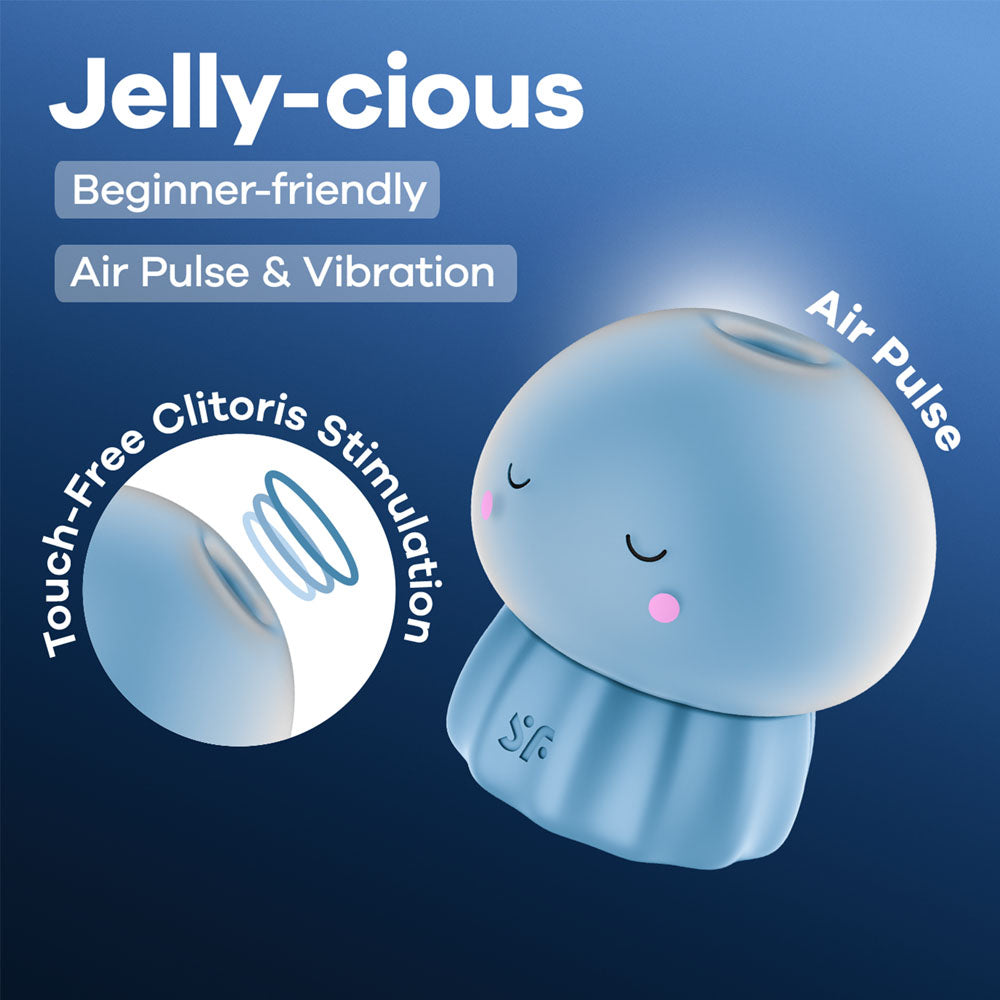 Satisfyer Jelly-cious - Blue USB Rechargeable Air Pulse Stimulator - Just for you desires