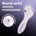 Satisfyer Wand-erful - Violet 15.8 cm USB Rechargeable Air Pulse Massage Wand - Just for you desires