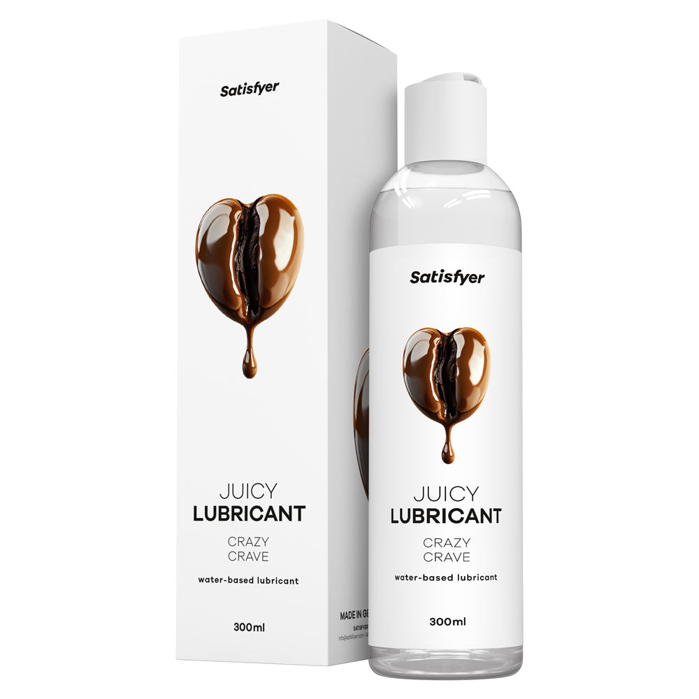 Satisfyer Juicy Lubricant 300 ml Crazy Crave - Coffee Scented Water Based Lubricant - 300 ml Bottle - Just for you desires