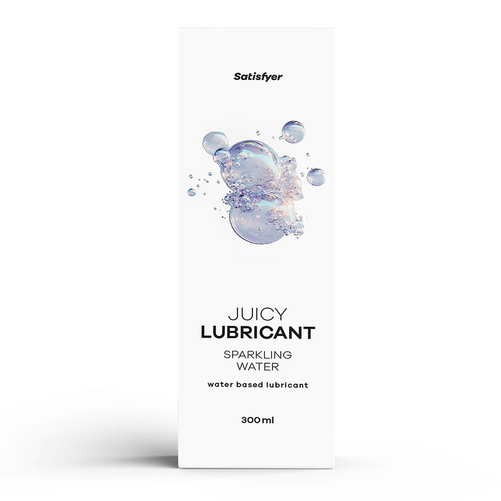Satisfyer Juicy Lubricant 300 ml Sparkling Water - Tingling Water Based Lubricant - 300 ml Bottle - Just for you desires