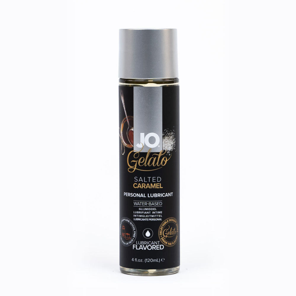 JO Gelato Salted Caramel Lube - 120 mL - Salted Caramel Flavoured Water Based Lubricant - 120 ml - Just for you desires