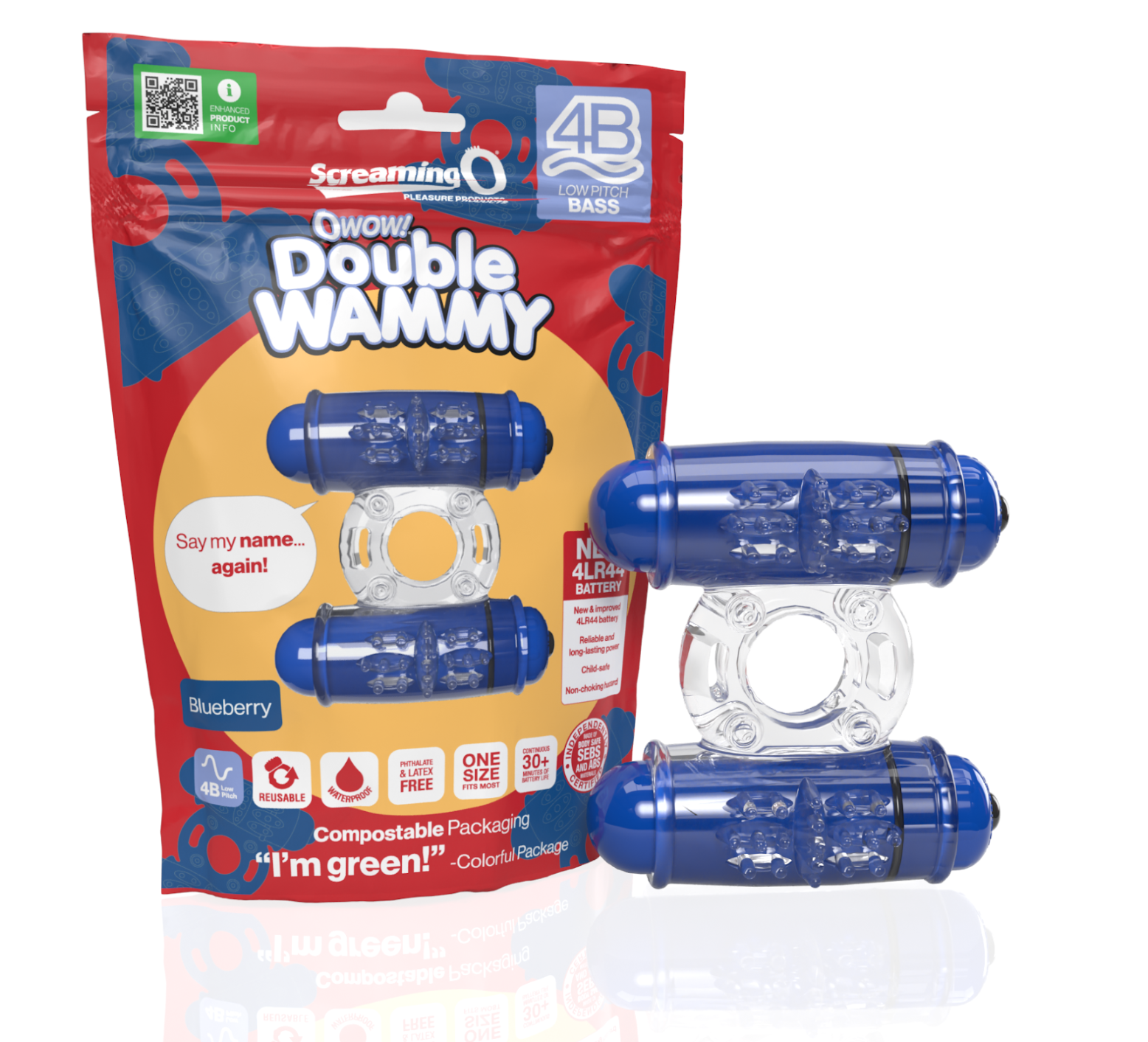 Screaming O 4 B Double Wammy Blueberry - Just for you desires