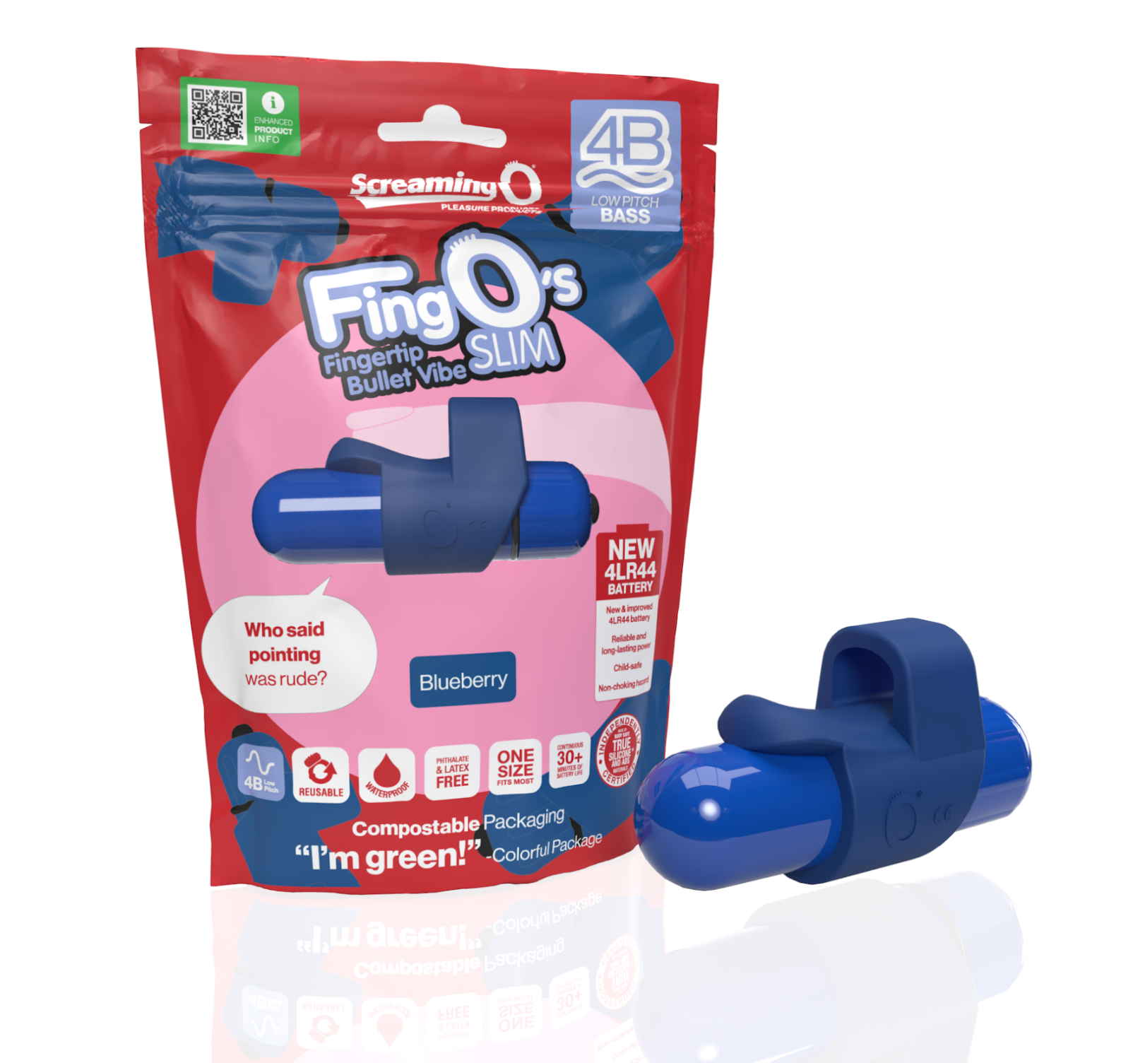 Screaming O 4 B Fing O Slim Blueberry - Just for you desires