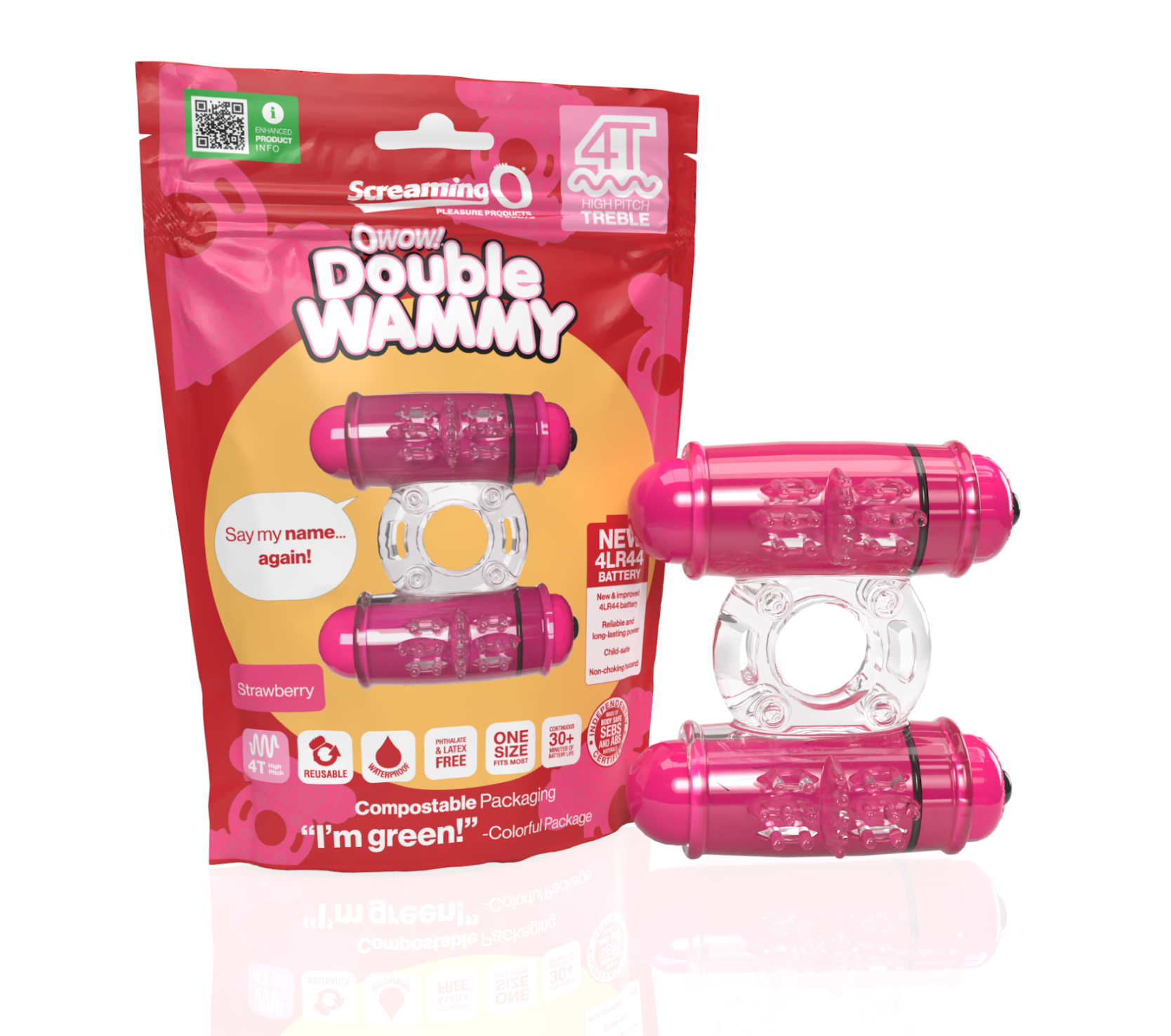 Screaming O 4 T Double Wammy Strawberry - Just for you desires