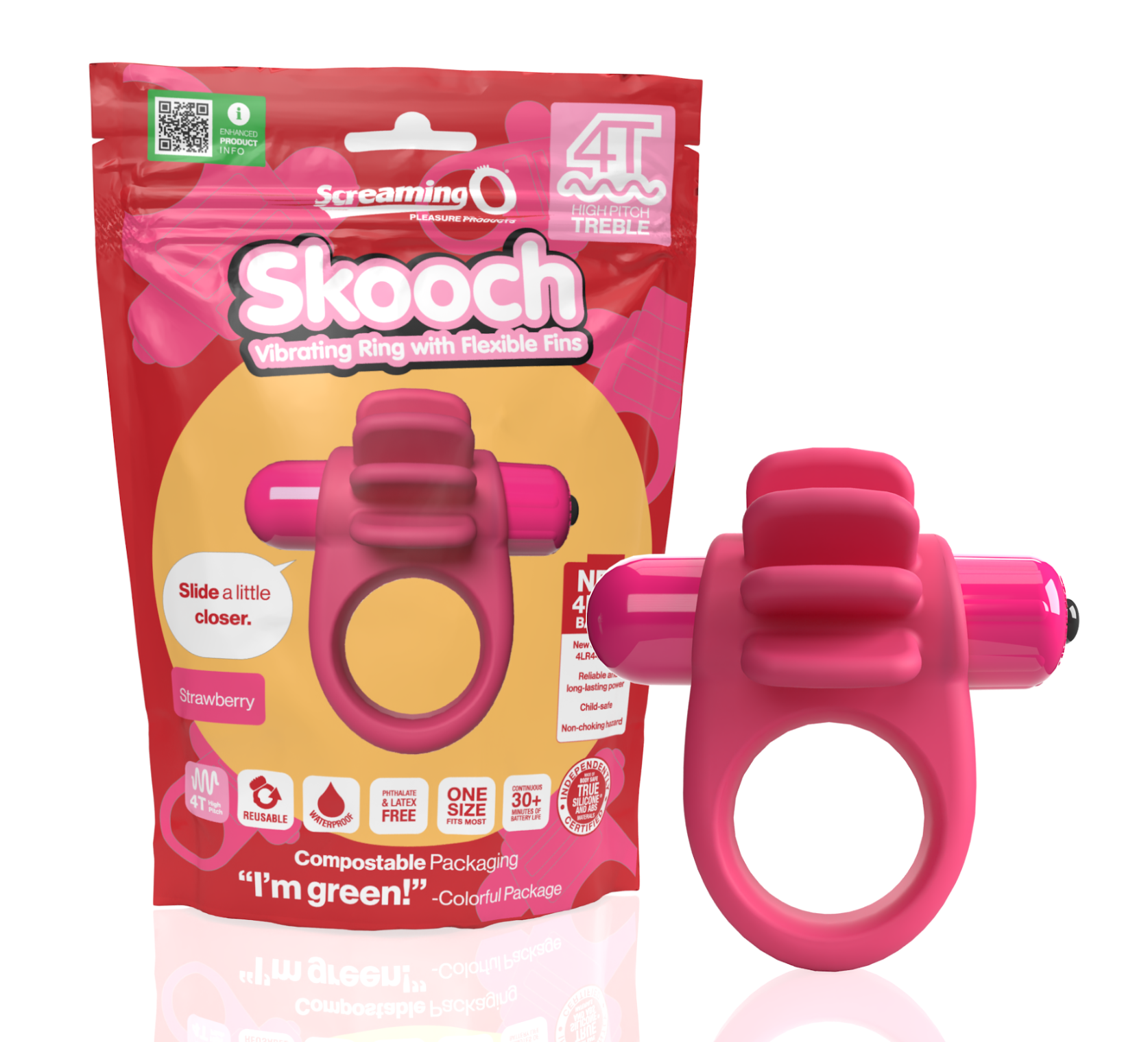 Screaming O 4 T Skooch Strawberry - Just for you desires
