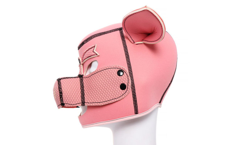 Neoprene Pig Mask Pink - Just for you desires