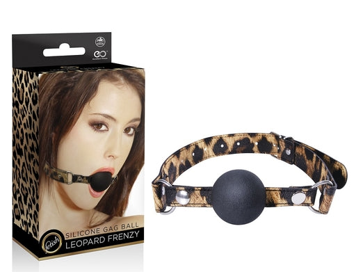 Leopard Frenzy Silicone Ball Gag - Just for you desires