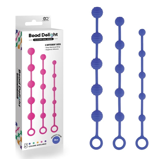 Bead Delight Silicone Anal Bead Kit Blue - Just for you desires