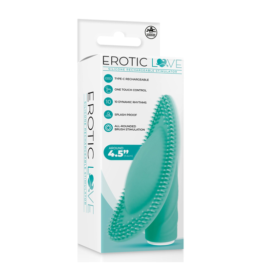 Silicone 10 Speed Rechargeable Vibrator Green - Just for you desires