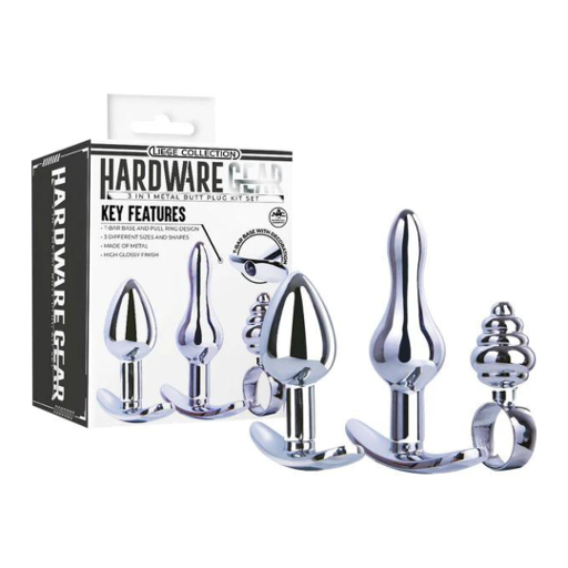 Hardware Gear Metal Butt Plug Kit - Just for you desires