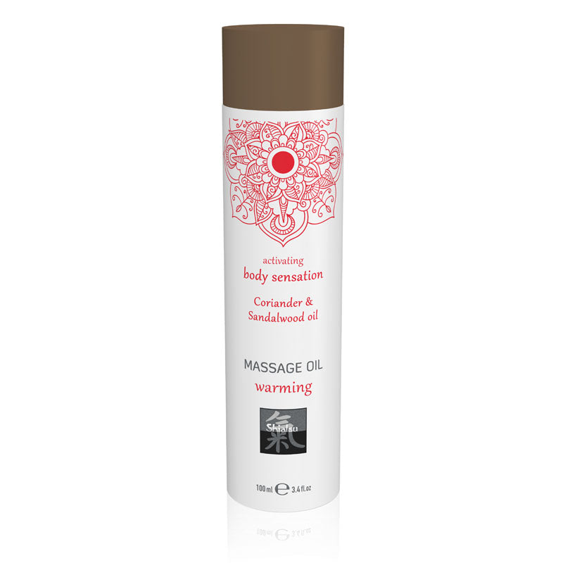 SHIATSU Massage Oil - Warming - Coriander & Sandalwood Oil Scented - 100 ml - Just for you desires