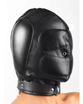 Padded Leather Hood - Medium/Large - Just for you desires