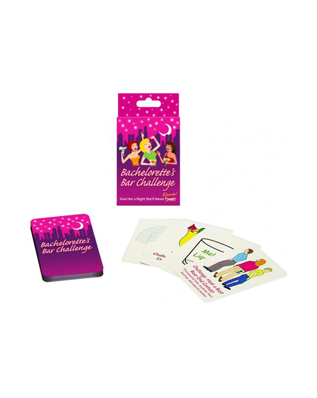 95455 - Bachelorettes Bar Challenge Card Game - Just for you desires