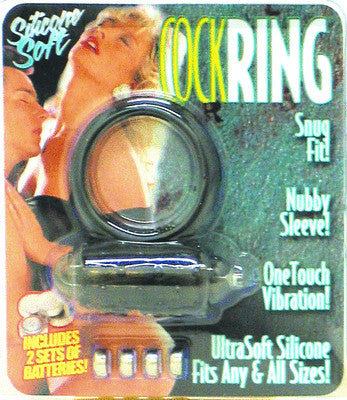 95508 - Black Stallion Snug Fit Vibrating Cock Ring - Just for you desires