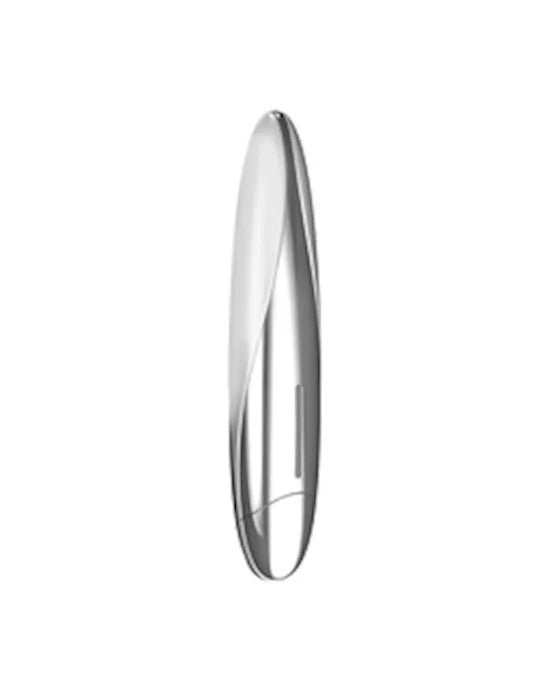OVO F11 White Chrome Vibrator - Just for you desires