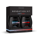 Wicked Sensation Kit - Warming & Cooling Water Based Lubricants - 2 Pack of 120 ml Bottles - Just for you desires