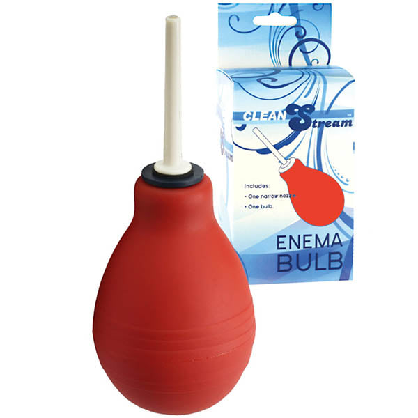 CleanStream Enema Bulb - Red Unisex Douche - Just for you desires