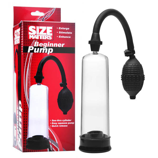 Size Matters Beginner Pump - Clear Penis Pump - Just for you desires