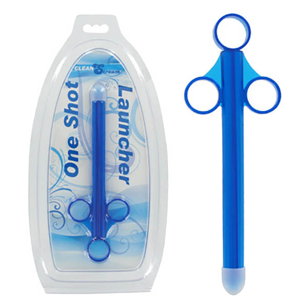 CleanStream One Shot Launcher - Blue Lube Shooter - Just for you desires
