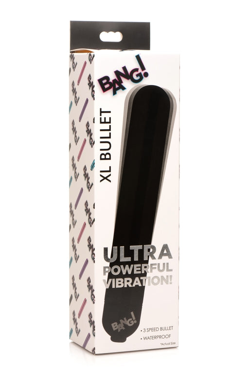 Bang! Vibrating Metallic Xl Bullet Black - Just for you desires