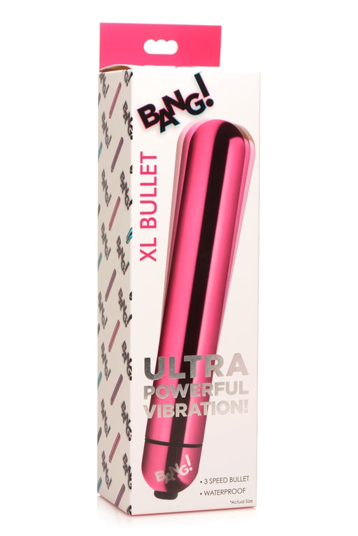 Bang! Vibrating Metallic Xl Bullet Pink