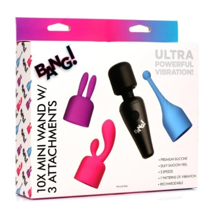 Bang! 10 X Mini Wand W/ 3 Attachments - Just for you desires