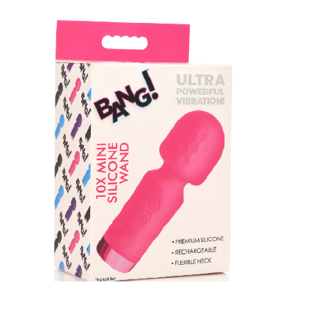 Bang! 10 X Mini Silicone Wand Pink - Just for you desires