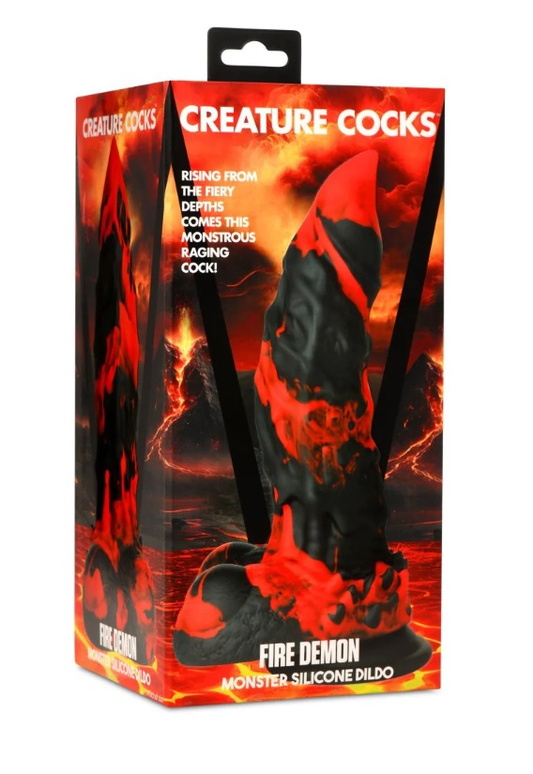 Creature Cocks Fire Demon Monster Silicone Dildo - Just for you desires
