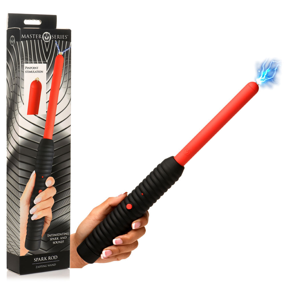 Master Series Spark Rod - Black/Red Zapping e-Wand - Just for you desires