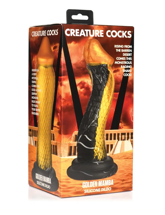 Creature Cocks Golden Snake Silicone Dildo - Just for you desires