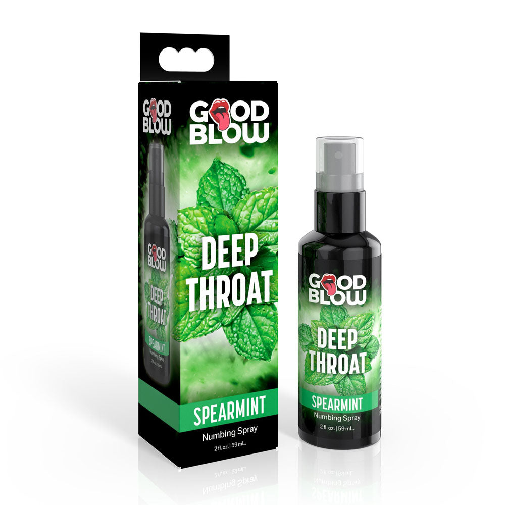 Good Blow Deep Throat Spray - Spearmint - Spearmint Flavoured Numbing Spray - 59 ml Spray - Just for you desires