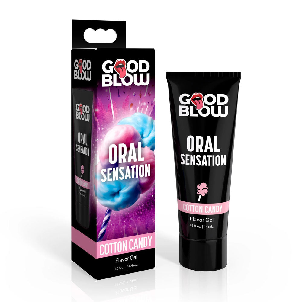 Good Blow Oral Sensation Gel - Cotton Candy - Cotton Candy Flavoured Oral Sex Gel - 44 ml Tube - Just for you desires