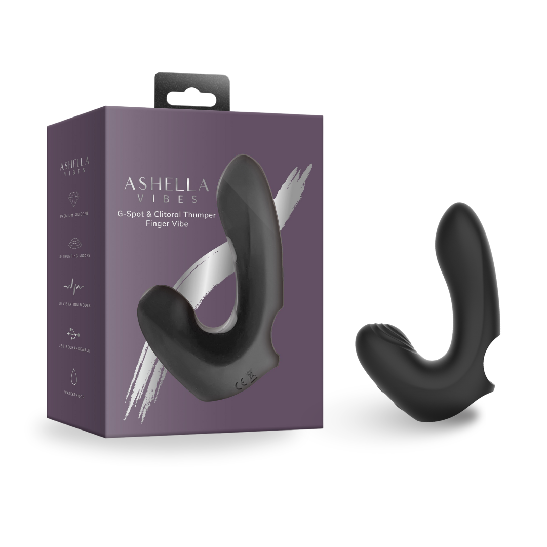Ashella Vibes G Spot Clitoral Thumper Finger Vibe - Just for you desires