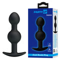 Party Up JAMES Anal Bead Plug - Black 10.4 cm Beaded Butt Plug - Just for you desires