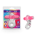 Play With Me Delight Vibrating C-Ring - Clear/ Vibrating Cock Ring - Just for you desires